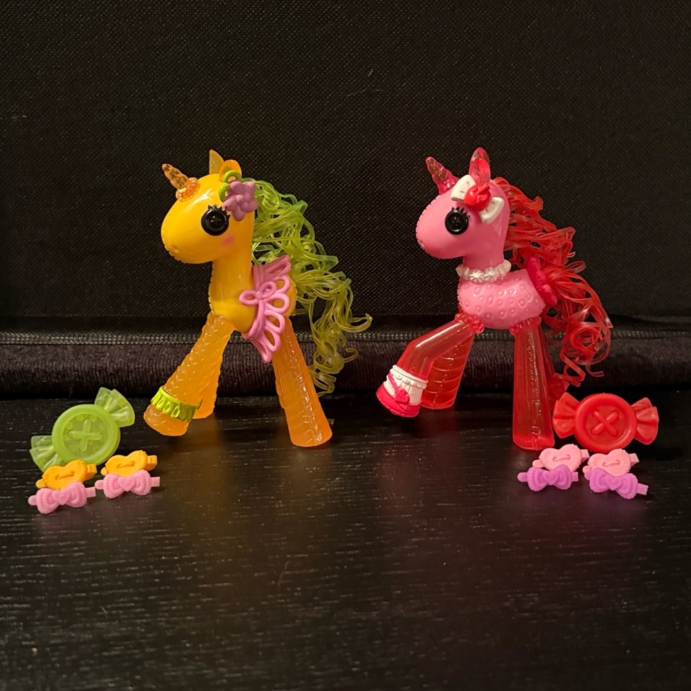 pina and pink melon lalaloopsy ponies (COMPLETE)